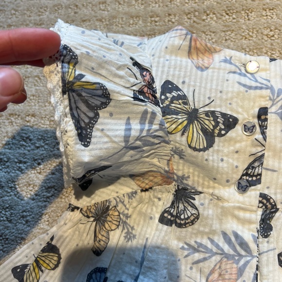 Catherine Malandrino Flutter Sleeve Floral Spring  Cotton Dress 24 Months - Picture 10 of 10